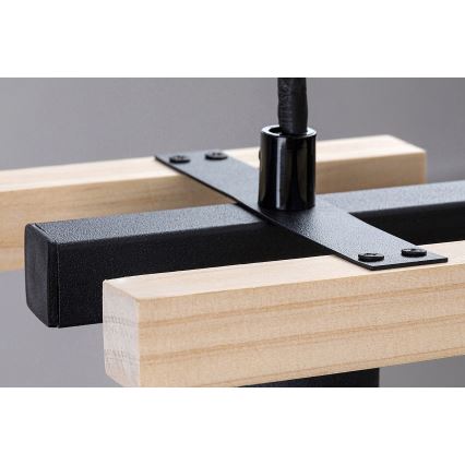 Rabalux - Candelabro suspenso 1xE27/25W/230V pinho