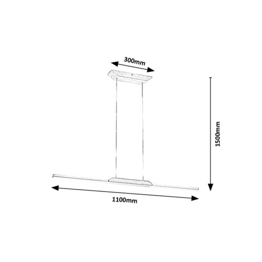 Rabalux - Candelabro suspenso LED LED/26W/230V 4000K faia