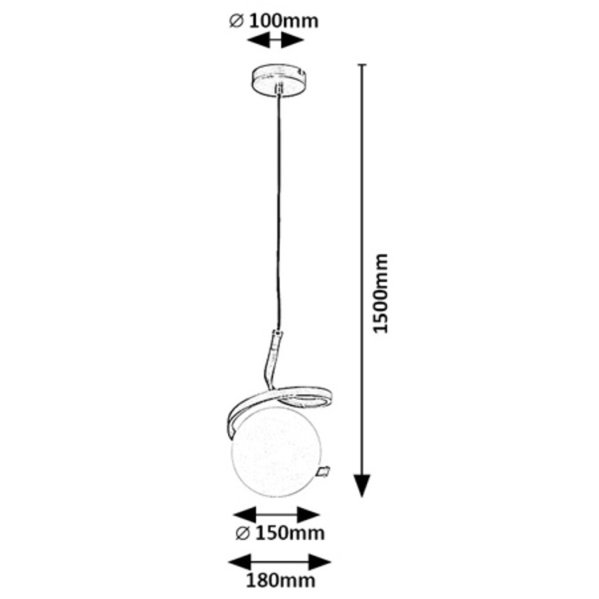Rabalux - Candelabro suspenso 1xE27/20W/230V
