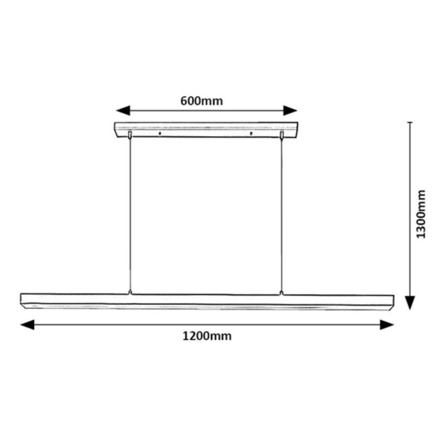 Rabalux - Candelabro suspenso LED LED/30W/230V 4000K preto