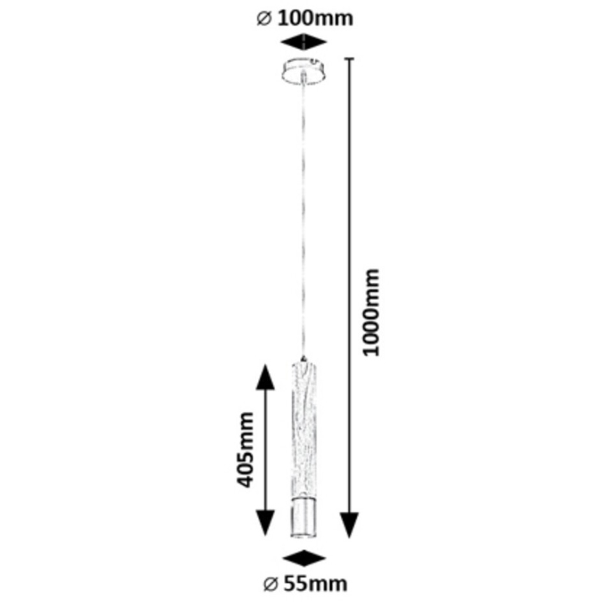 Rabalux - Candelabro suspenso 1xGU10/50W/230V faia
