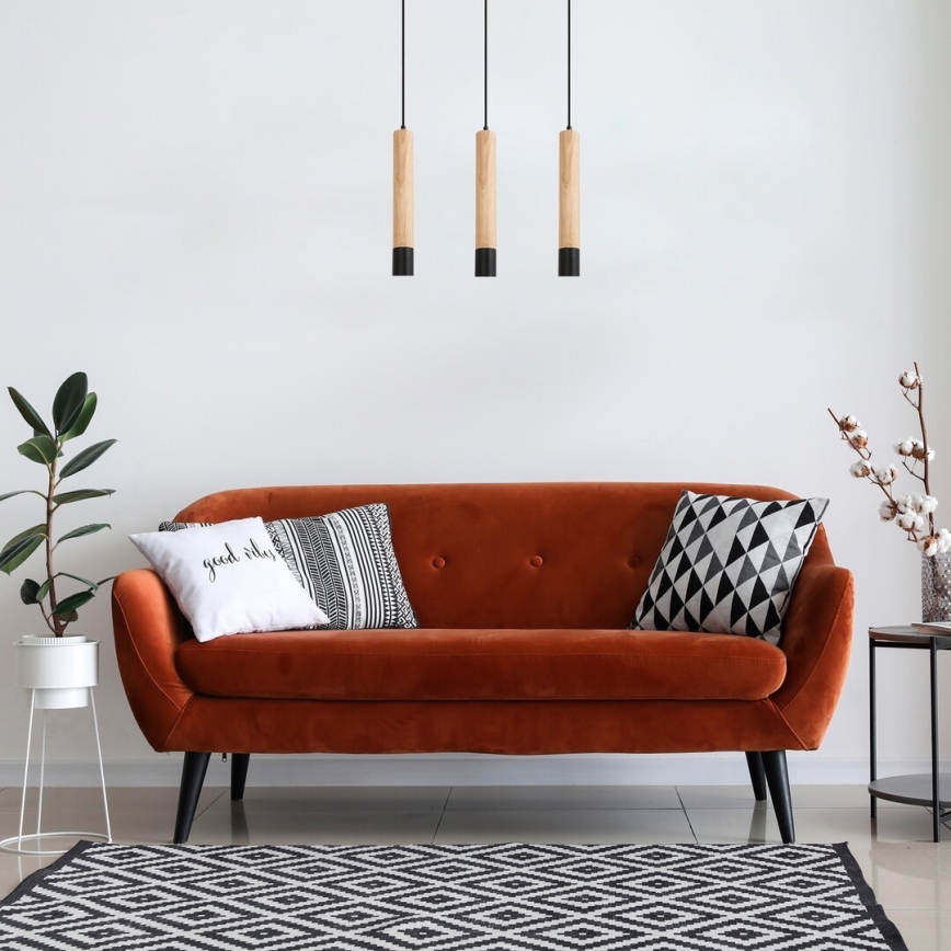 Rabalux - Candelabro suspenso 3xGU10/50W/230V faia