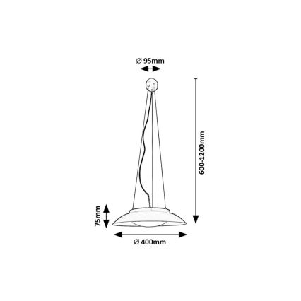 Rabalux - Candeeiro suspenso LED LED/24W/230V 3000K