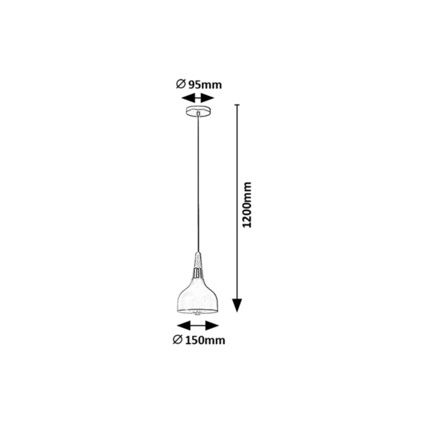 Rabalux - Candeeiro suspenso 1xE27/40W/230V