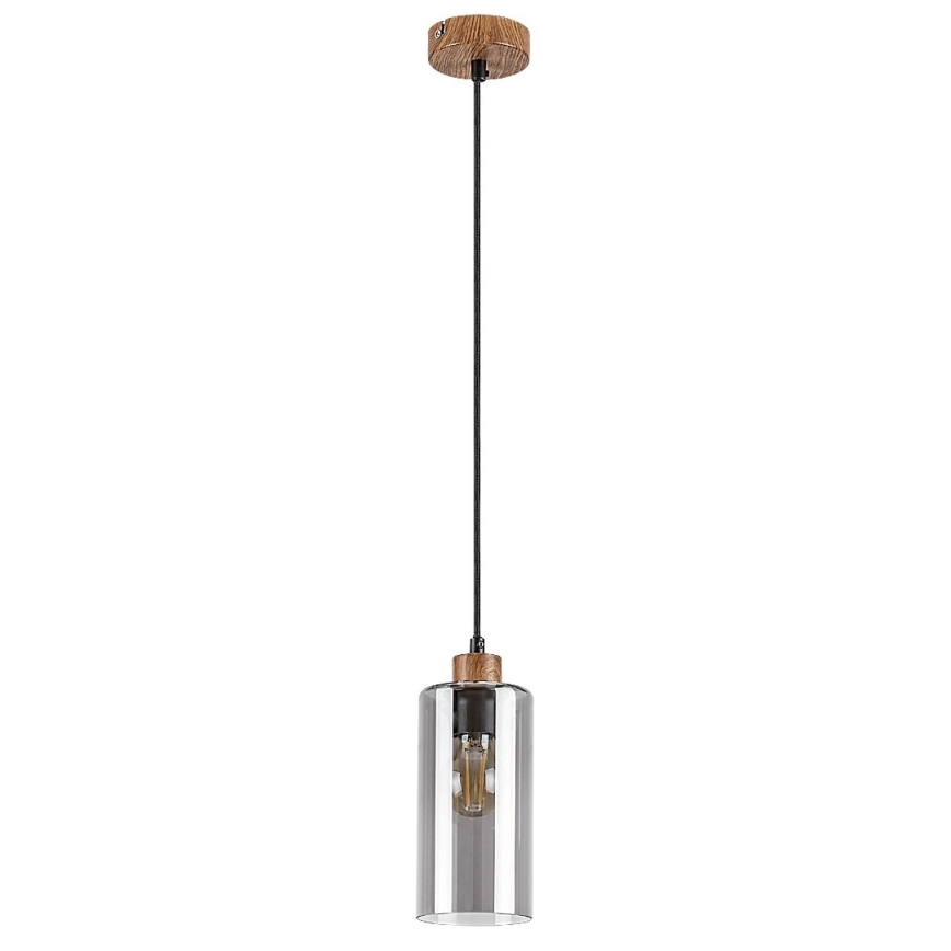 Rabalux - Candelabro suspenso 1xE27/25W/230V carvalho