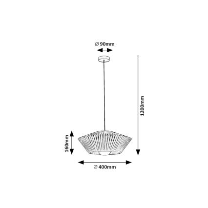 Rabalux - Candeeiro suspenso 1xE27/6W/230V
