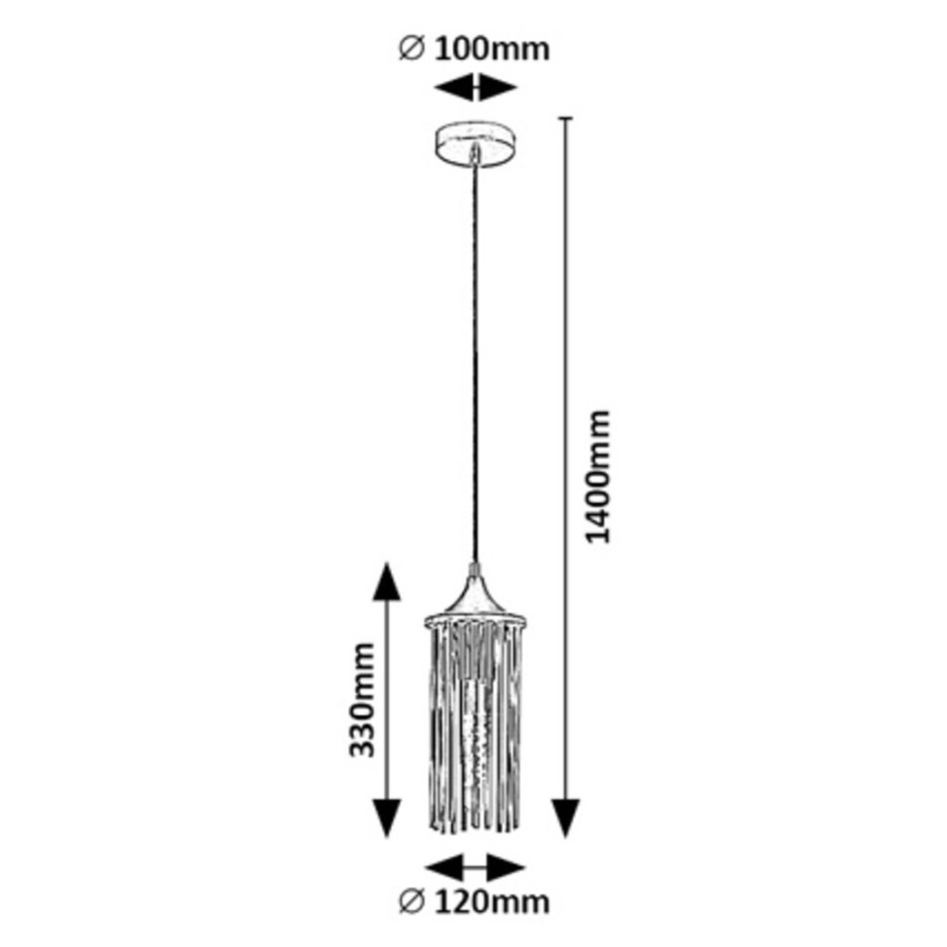 Rabalux - Candelabro suspenso 1xE27/40W/230V