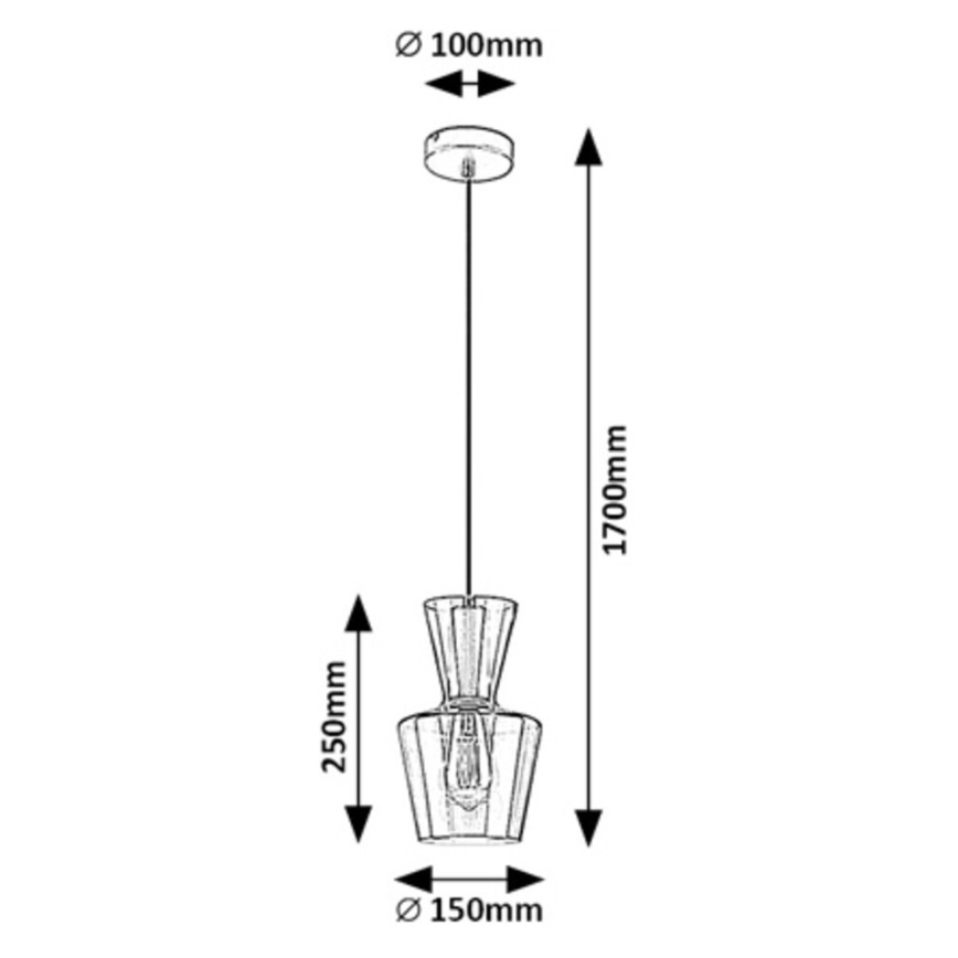 Rabalux - Candelabro suspenso 1xE27/60W/230V