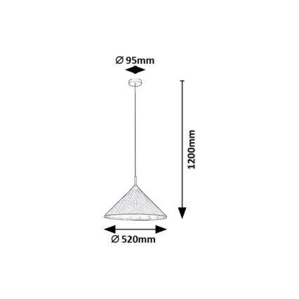 Rabalux - Candeeiro suspenso 1xE27/40W/230V