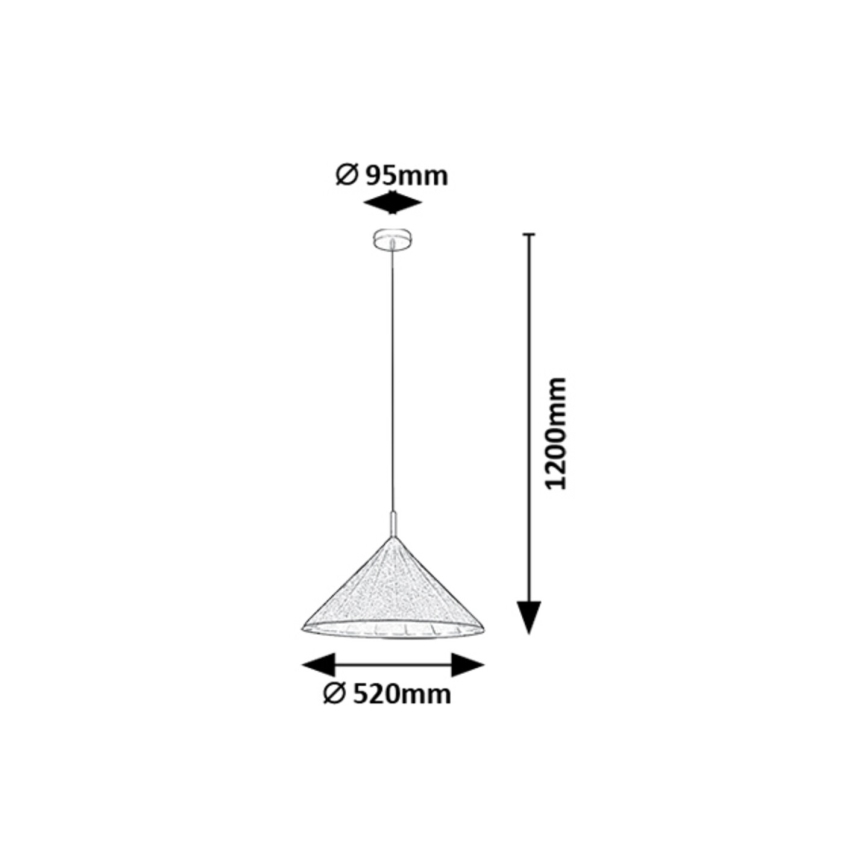 Rabalux - Candeeiro suspenso 1xE27/40W/230V