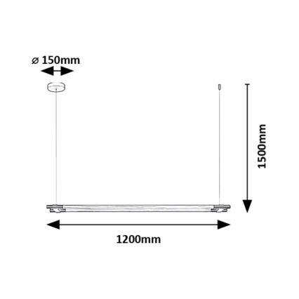 Rabalux - Candeeiro suspenso LED LED/28W/230V 3000K