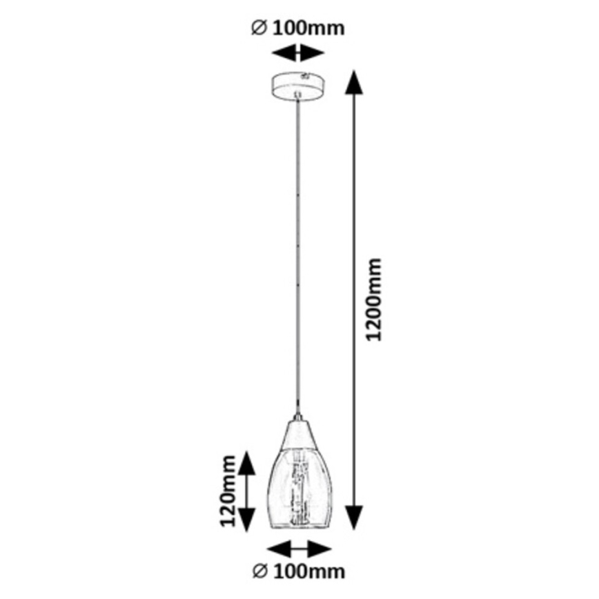 Rabalux - Candelabro suspenso 1xE27/15W/230V