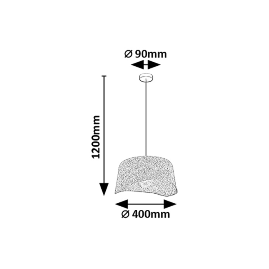 Rabalux - Candeeiro suspenso 1xE27/10W/230V