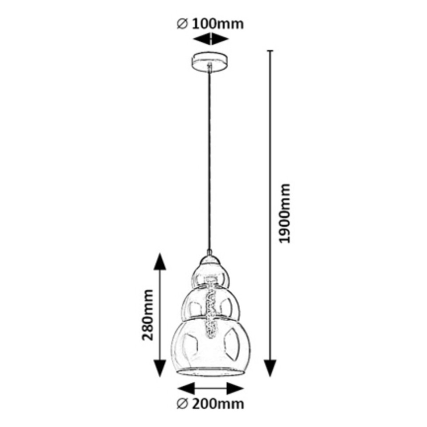 Rabalux - Candelabro suspenso 1xE27/40W/230V
