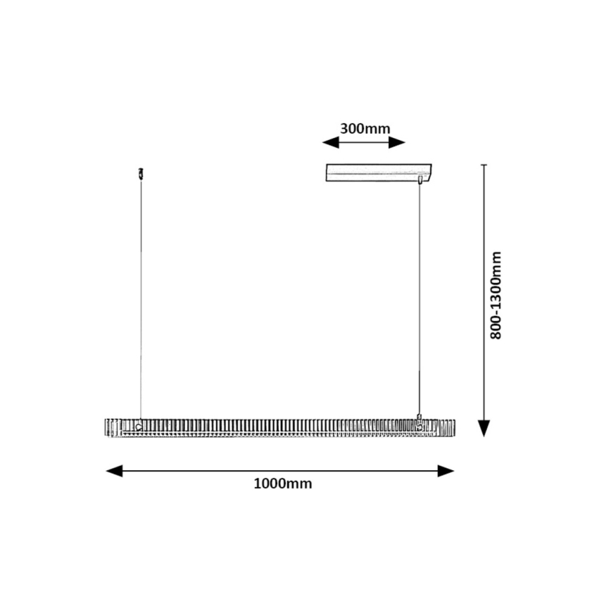 Rabalux - Candeeiro suspenso LED LED/36W/230V 3000K