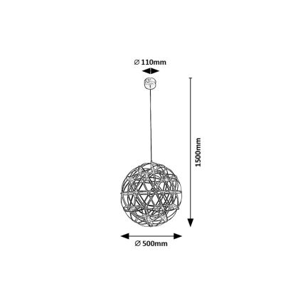 Rabalux - Candeeiro suspenso LED LED/16W/230V 3000K cromado brilhante