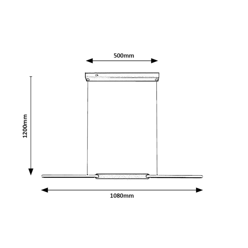 Rabalux - Candeeiro suspenso LED LED/36W/230V 3000K/4000K