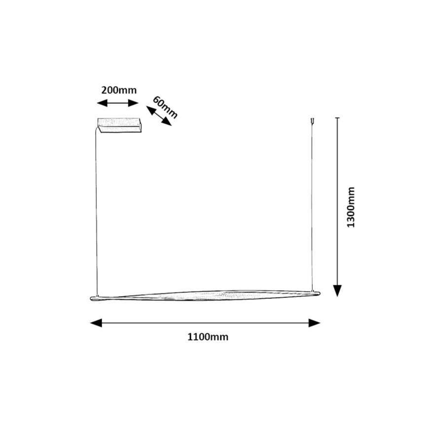 Rabalux - Candeeiro suspenso LED LED/28W/230V