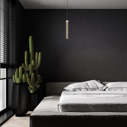 Rabalux - Candeeiro suspenso LED LED/10W/230V 4000K preto/dourado