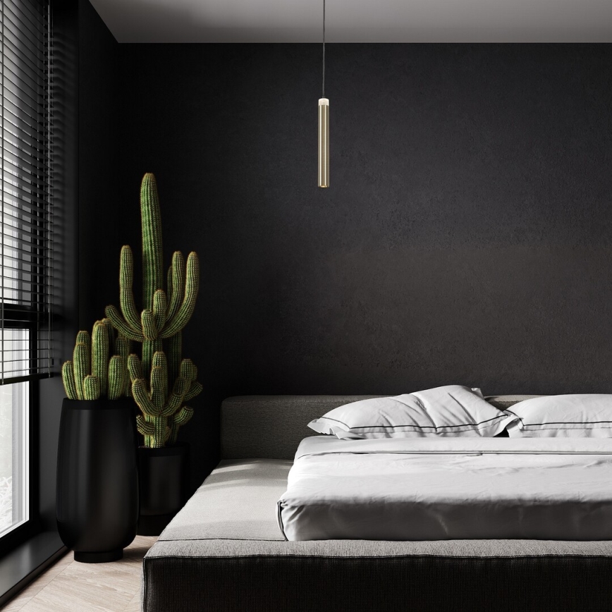 Rabalux - Candeeiro suspenso LED LED/10W/230V 4000K preto/dourado