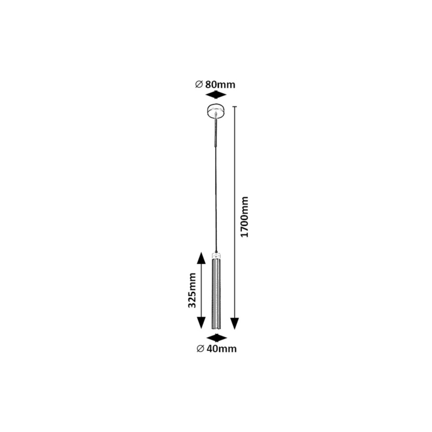 Rabalux - Candeeiro suspenso LED LED/10W/230V 4000K preto/dourado