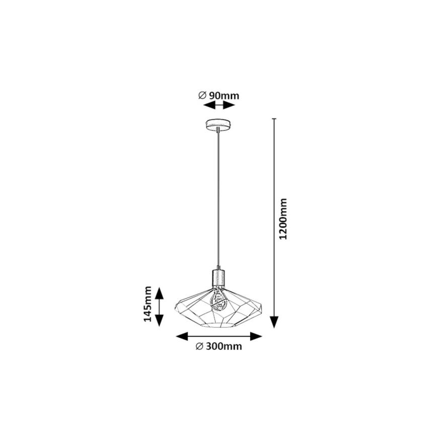 Rabalux - Candeeiro suspenso 1xE27/40W/230V