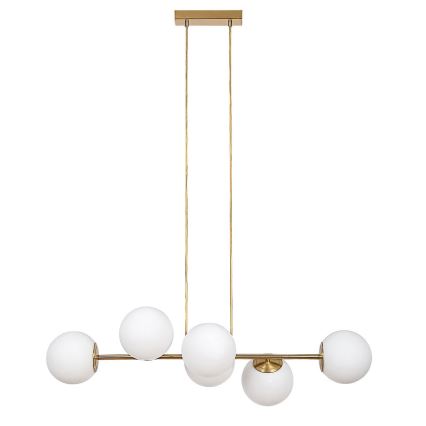 Rabalux - Candeeiro suspenso 6xE27/35W/230V dourado
