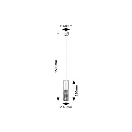 Rabalux - Candeeiro suspenso 1xGU10/35W/230V