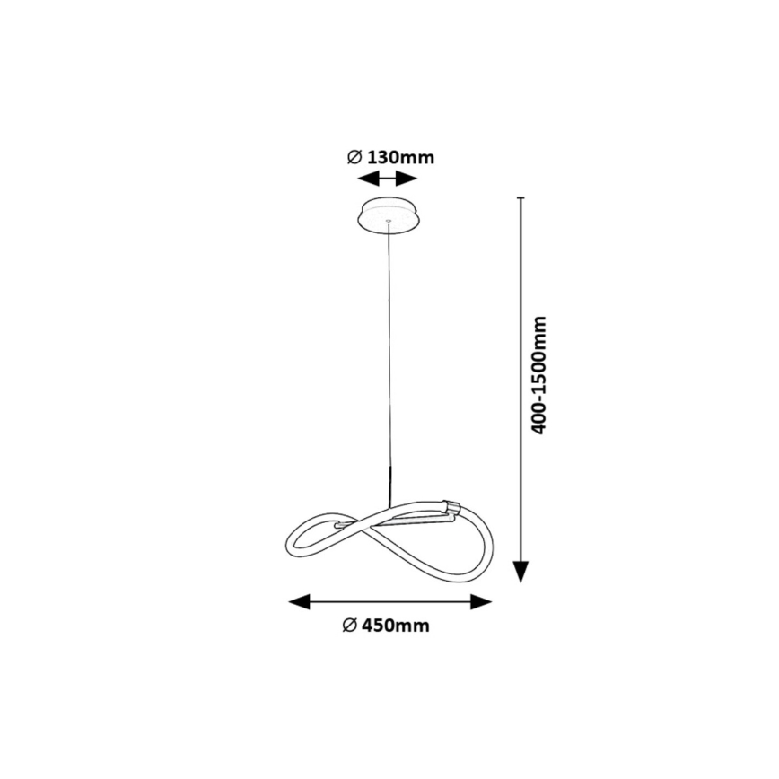 Rabalux - Candeeiro suspenso LED LED/15W/230V 4000K
