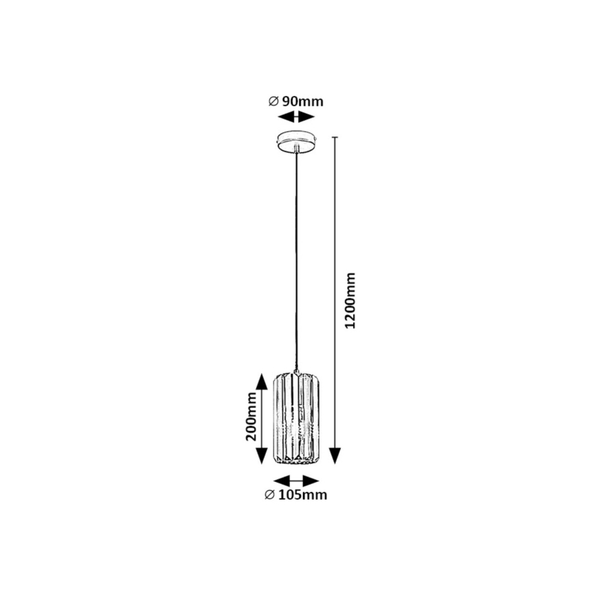 Rabalux - Candeeiro suspenso 1xE27/40W/230V