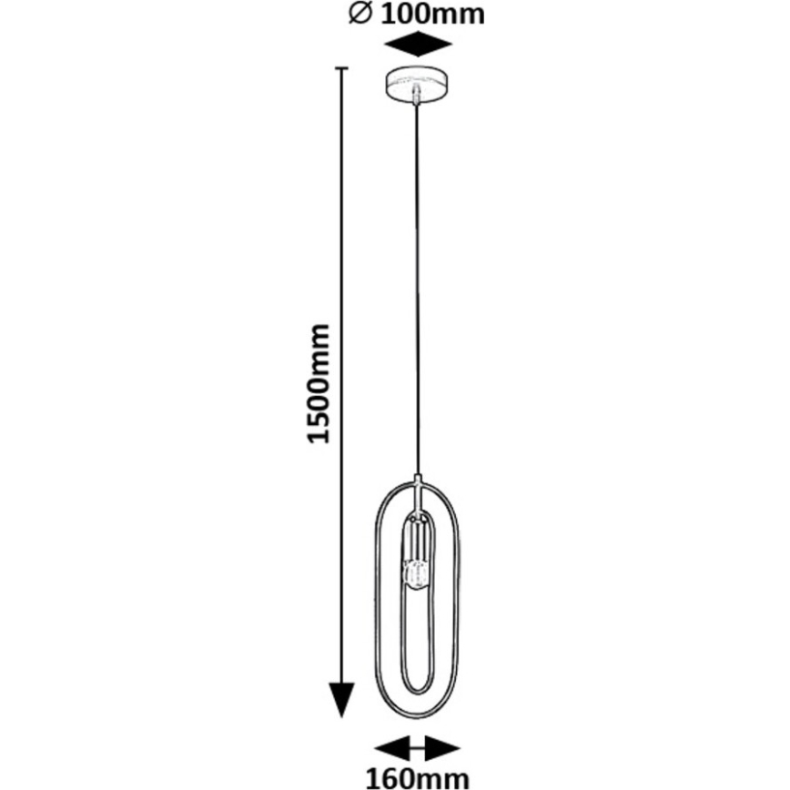 Rabalux - Candeeiro suspenso 1xE27/40W/230V