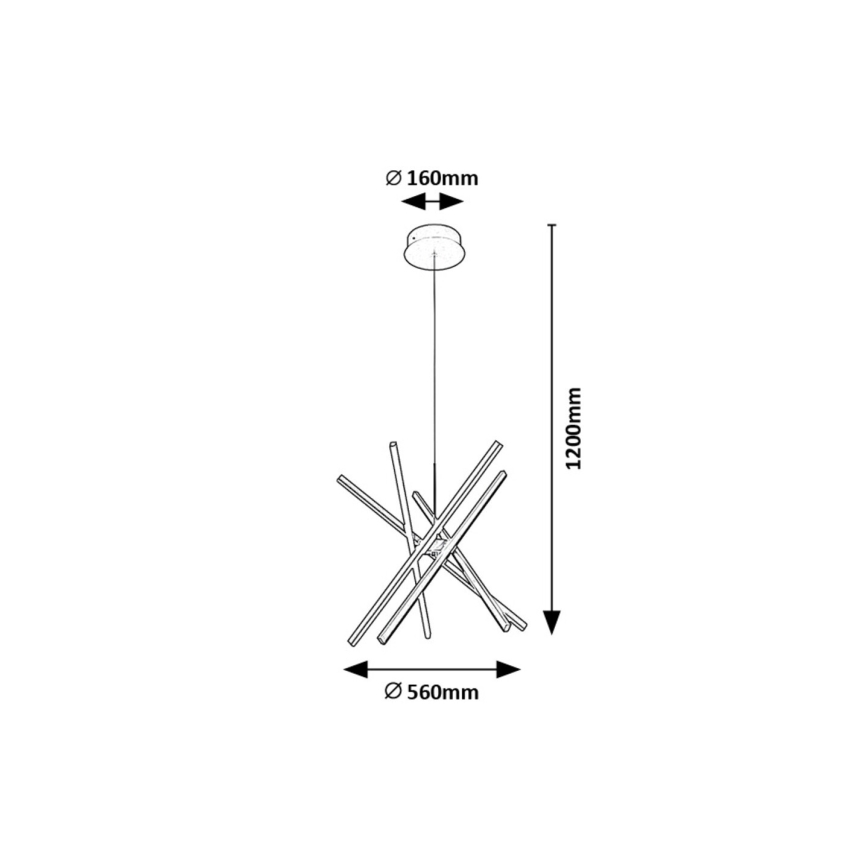 Rabalux - Candeeiro suspenso LED LED/48W/230V 4000K