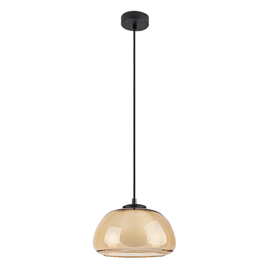 Rabalux - Candeeiro suspenso 1xG9/5W/230V castanho/fumado