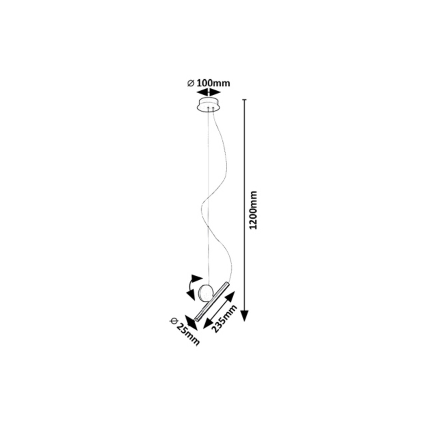 Rabalux - Candeeiro suspenso LED LED/3W/230V 3000K