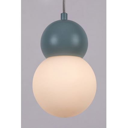 Rabalux - Candeeiro suspenso 1xG9/38W/230V azul