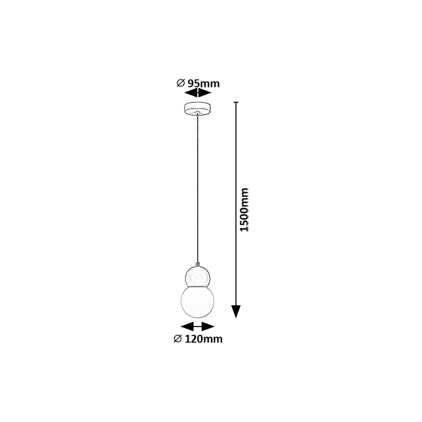 Rabalux - Candeeiro suspenso 1xG9/38W/230V azul