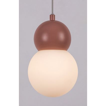 Rabalux - Candeeiro suspenso 1xG9/38W/230V rosa