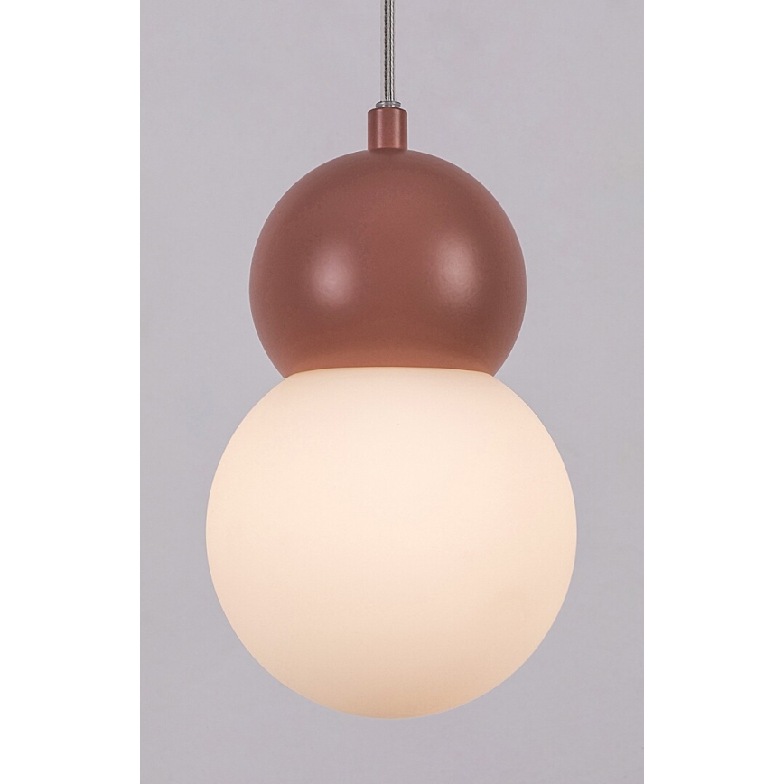 Rabalux - Candeeiro suspenso 1xG9/38W/230V rosa