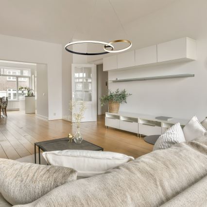 Rabalux - Candeeiro suspenso LED LED/36W/230V preto/dourado