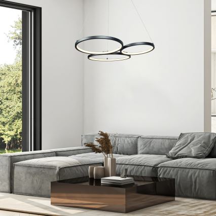 Rabalux - Candeeiro suspenso LED LED/38W/230V preto