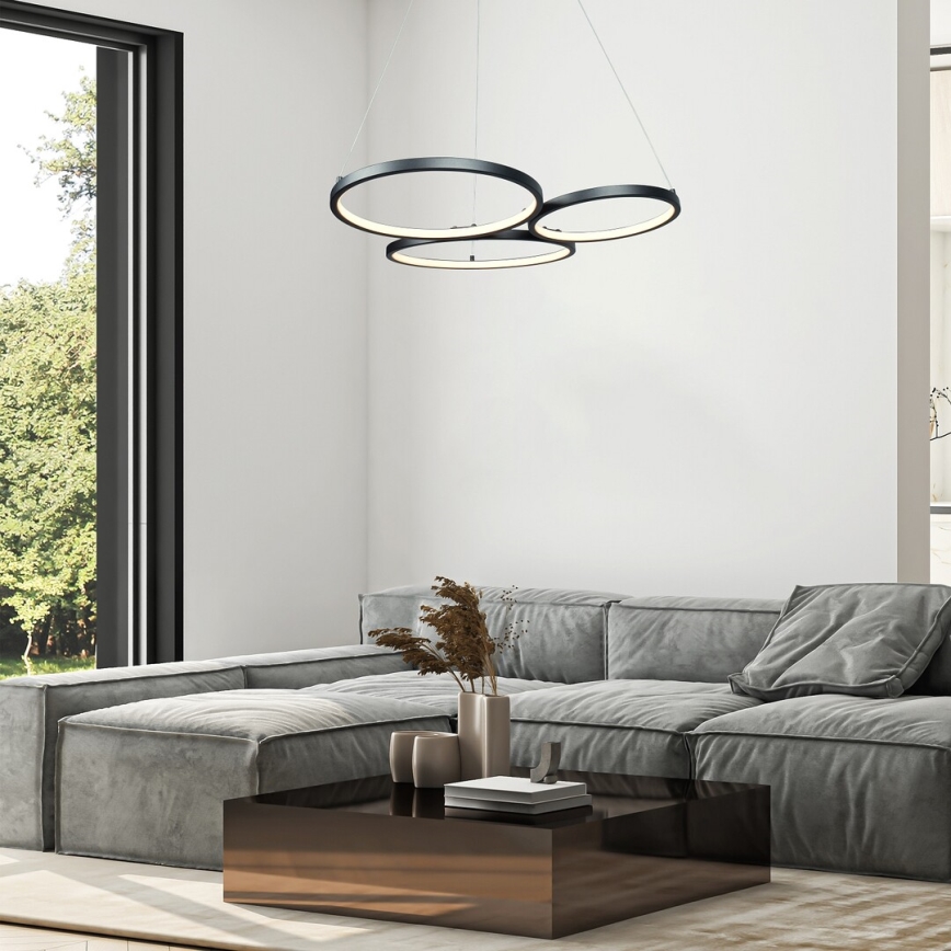 Rabalux - Candeeiro suspenso LED LED/38W/230V preto
