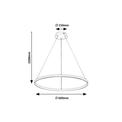 Rabalux - Lustre suspenso por cabo LED/55W/230V 3000K