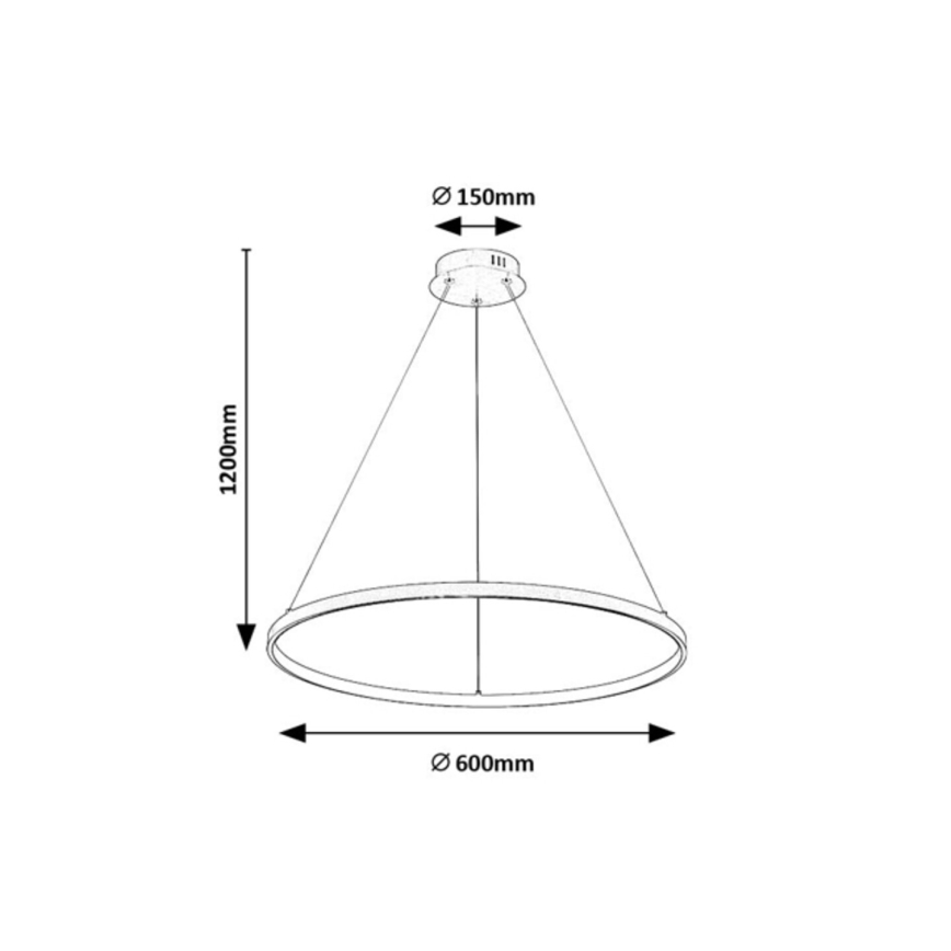 Rabalux - Lustre suspenso por cabo LED/55W/230V 3000K