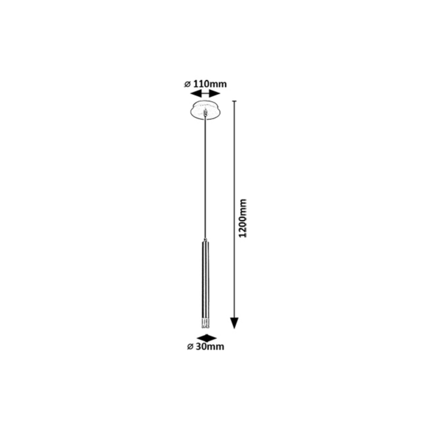 Rabalux - Candeeiro suspenso 1xG9/5W/230V dourado