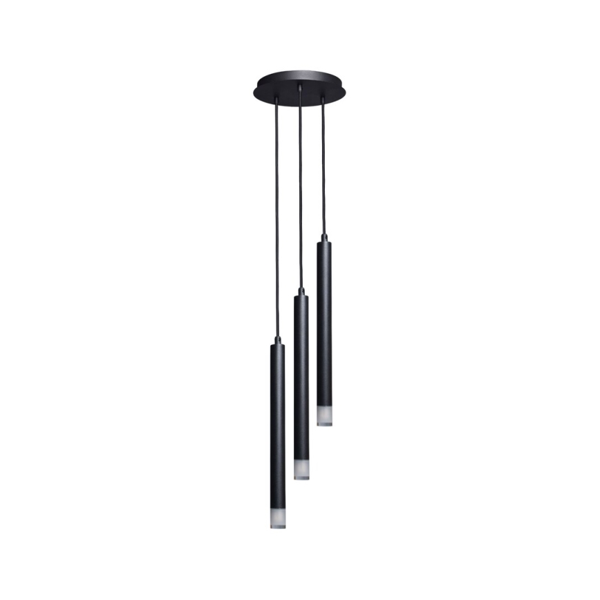 Rabalux - Candeeiro suspenso 3xG9/5W/230V preto