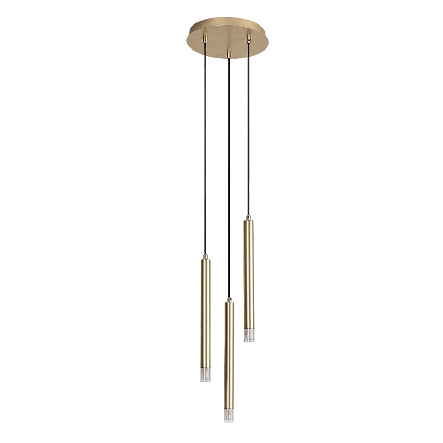 Rabalux - Candeeiro suspenso 3xG9/5W/230V dourado