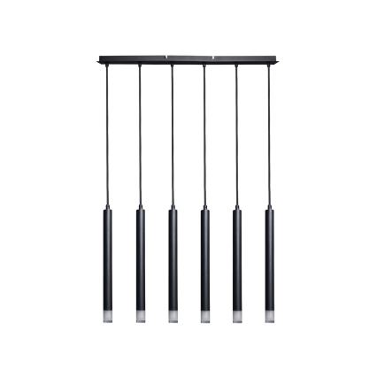 Rabalux - Candeeiro suspenso 6xG9/5W/230V preto