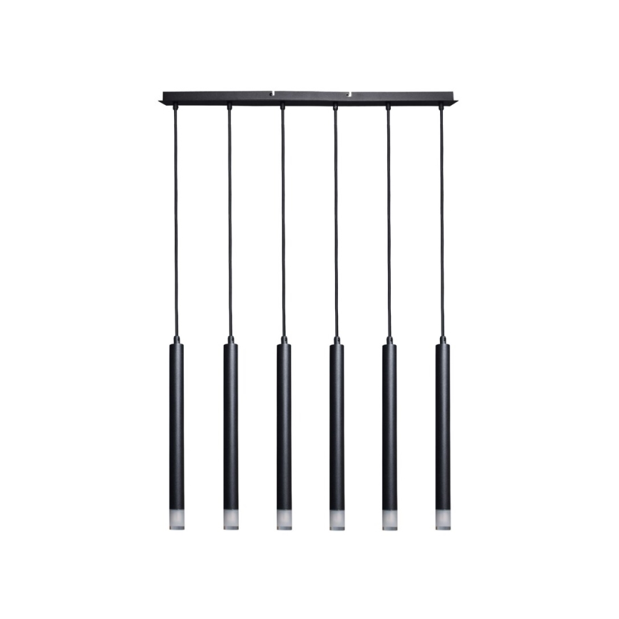 Rabalux - Candeeiro suspenso 6xG9/5W/230V preto