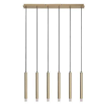 Rabalux - Candeeiro suspenso 6xG9/5W/230V dourado