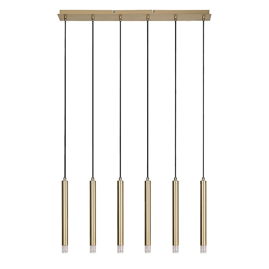 Rabalux - Candeeiro suspenso 6xG9/5W/230V dourado